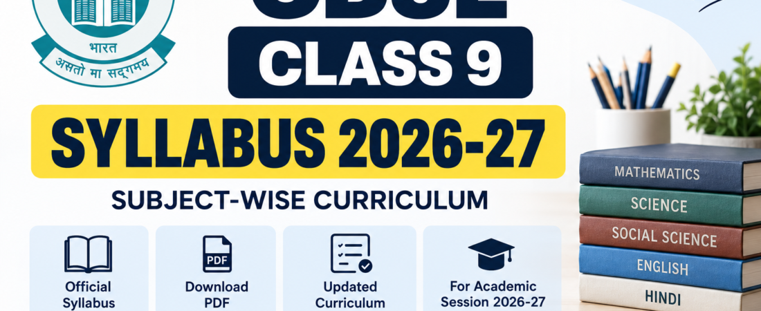 CBSE Class 9 Syllabus 2026-27 – Download Subject-Wise PDF