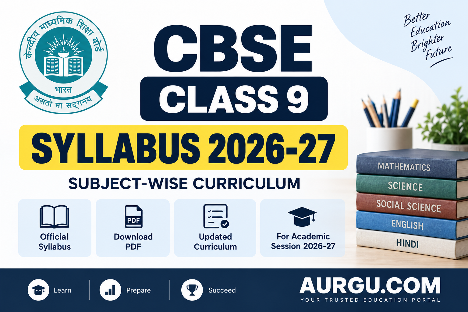 CBSE Class 9 Syllabus 2026-27 – Download Subject-Wise PDF