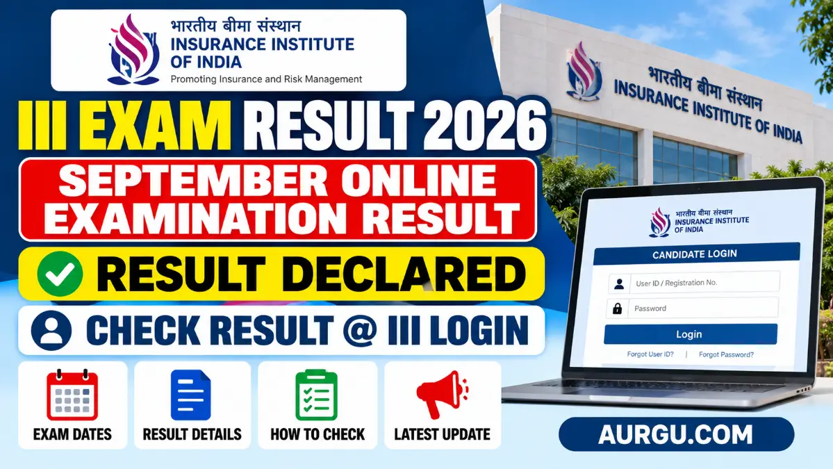 III Exam Result 2026 – September Online Examination Result