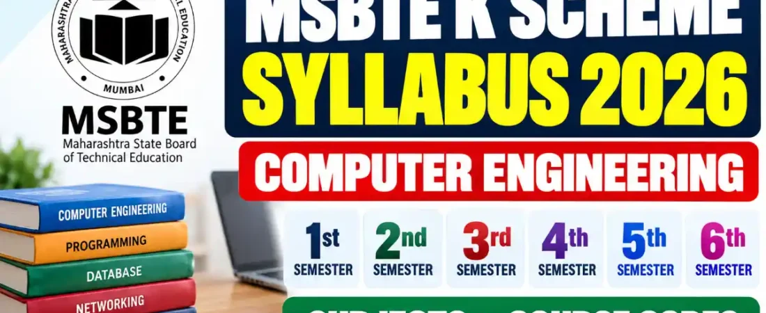 MSBTE K Scheme Syllabus 2026 – Computer Engineering 1st to 6th Semester