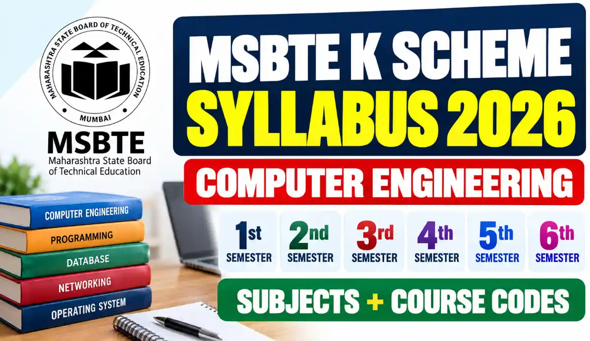 MSBTE K Scheme Syllabus 2026 – Computer Engineering 1st to 6th Semester